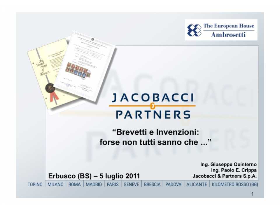 Brevetti e invenzioni: forse non tutti sanno che ...