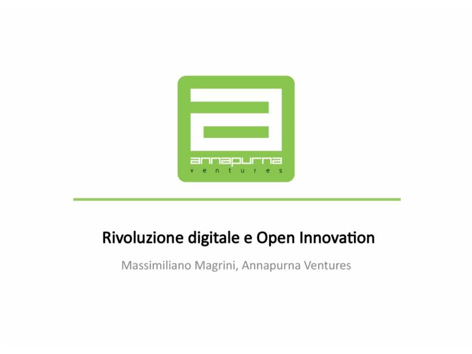 Rivoluzione digitale e open innovation