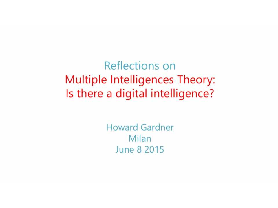 Is there digital intelligence?