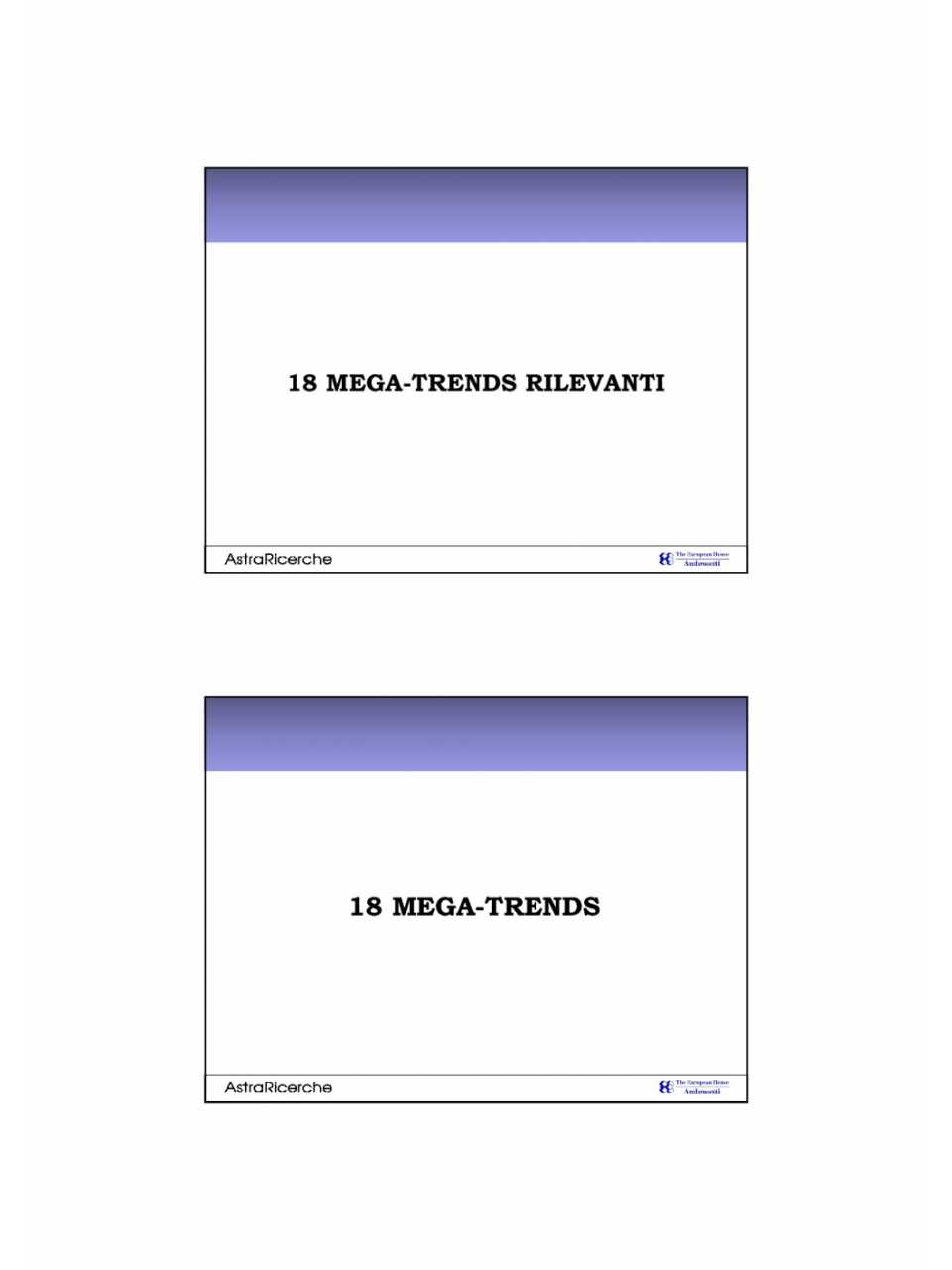 18 mega-trends rilevanti