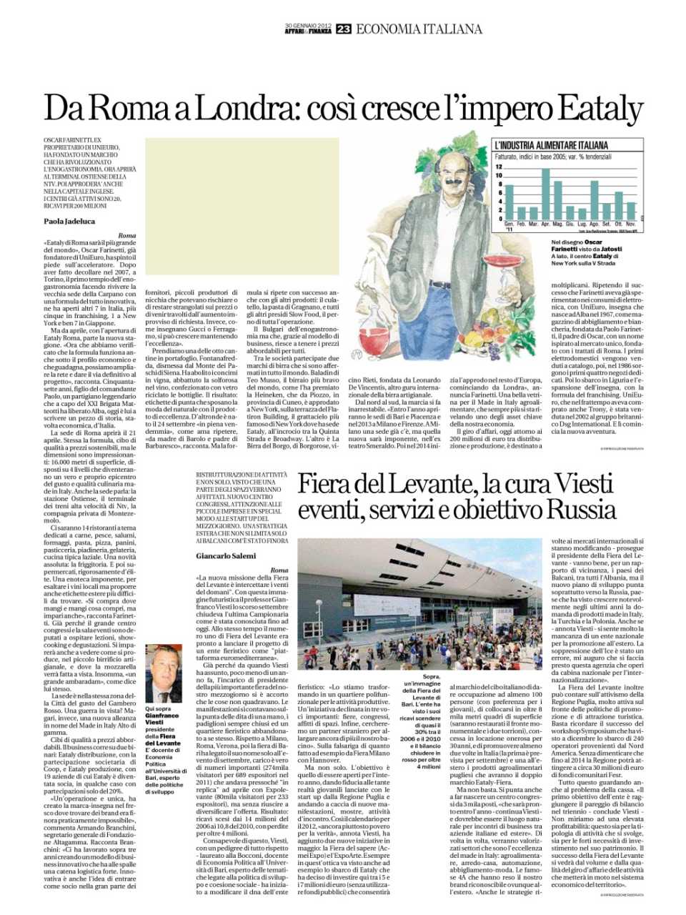Da Roma a Londra: così cresce l'impero Eataly