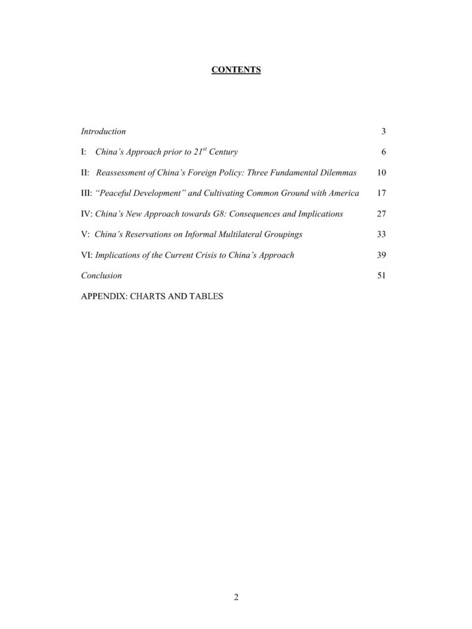 China's approach and perception towards informal multilateral groupings