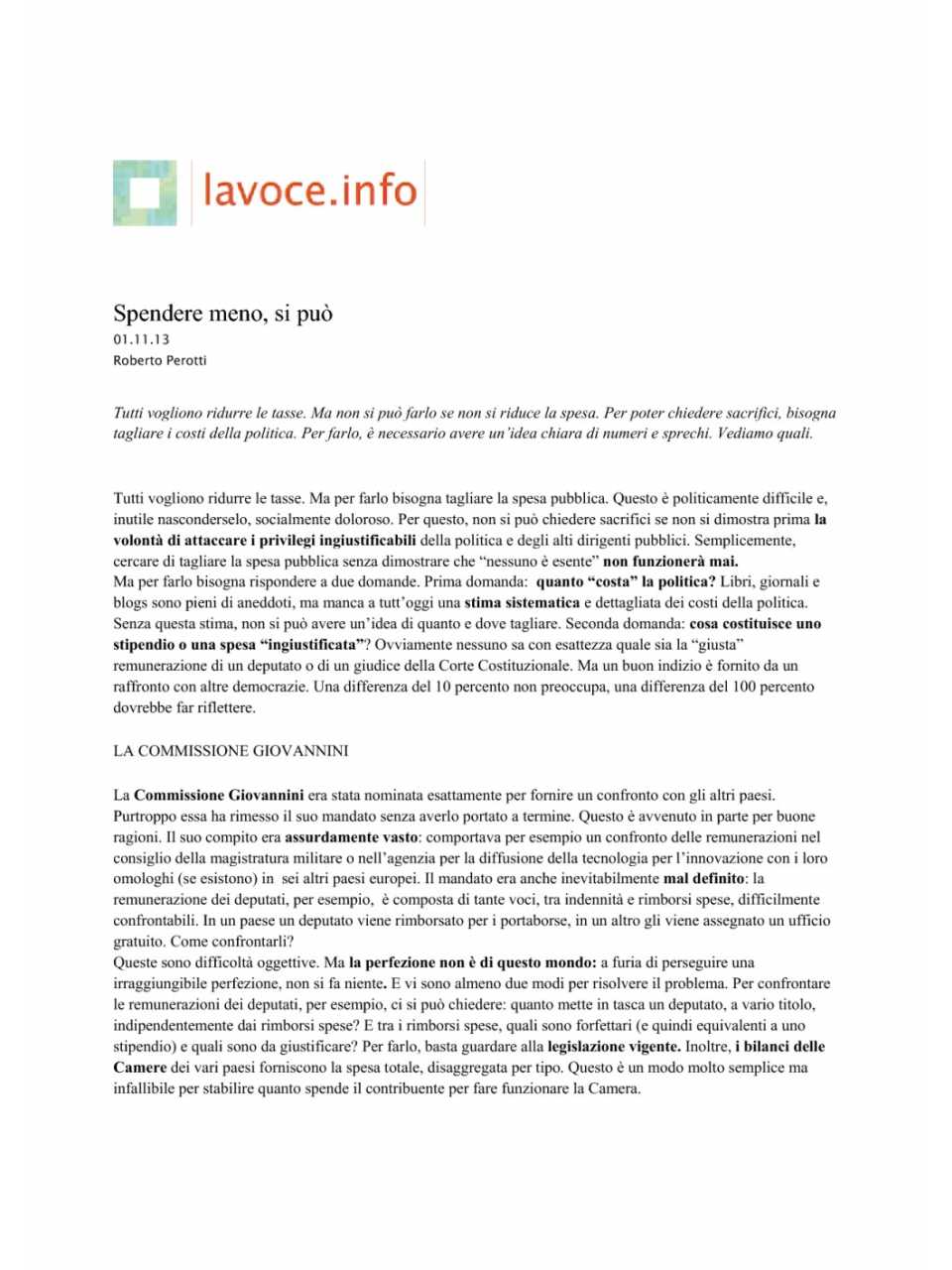 Spendere meno, si può