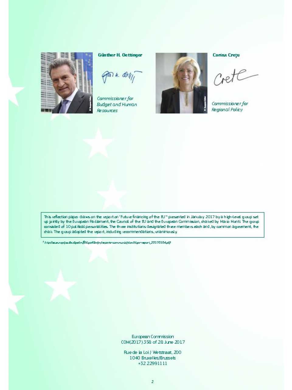 Reflection Paper on Future of EU Finances