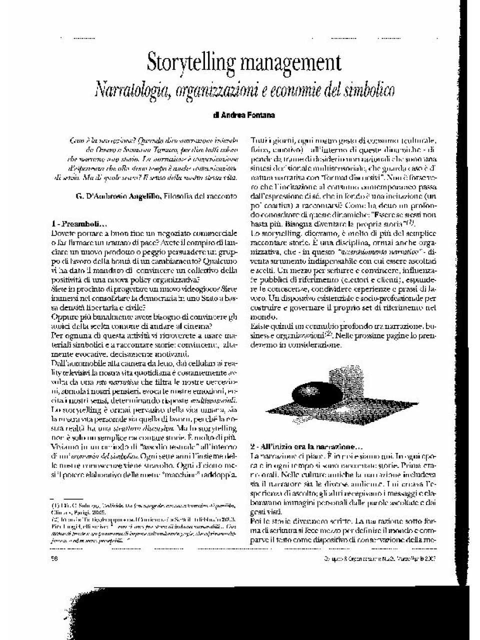 Sviluppo e Organizzazione - Storytelling management