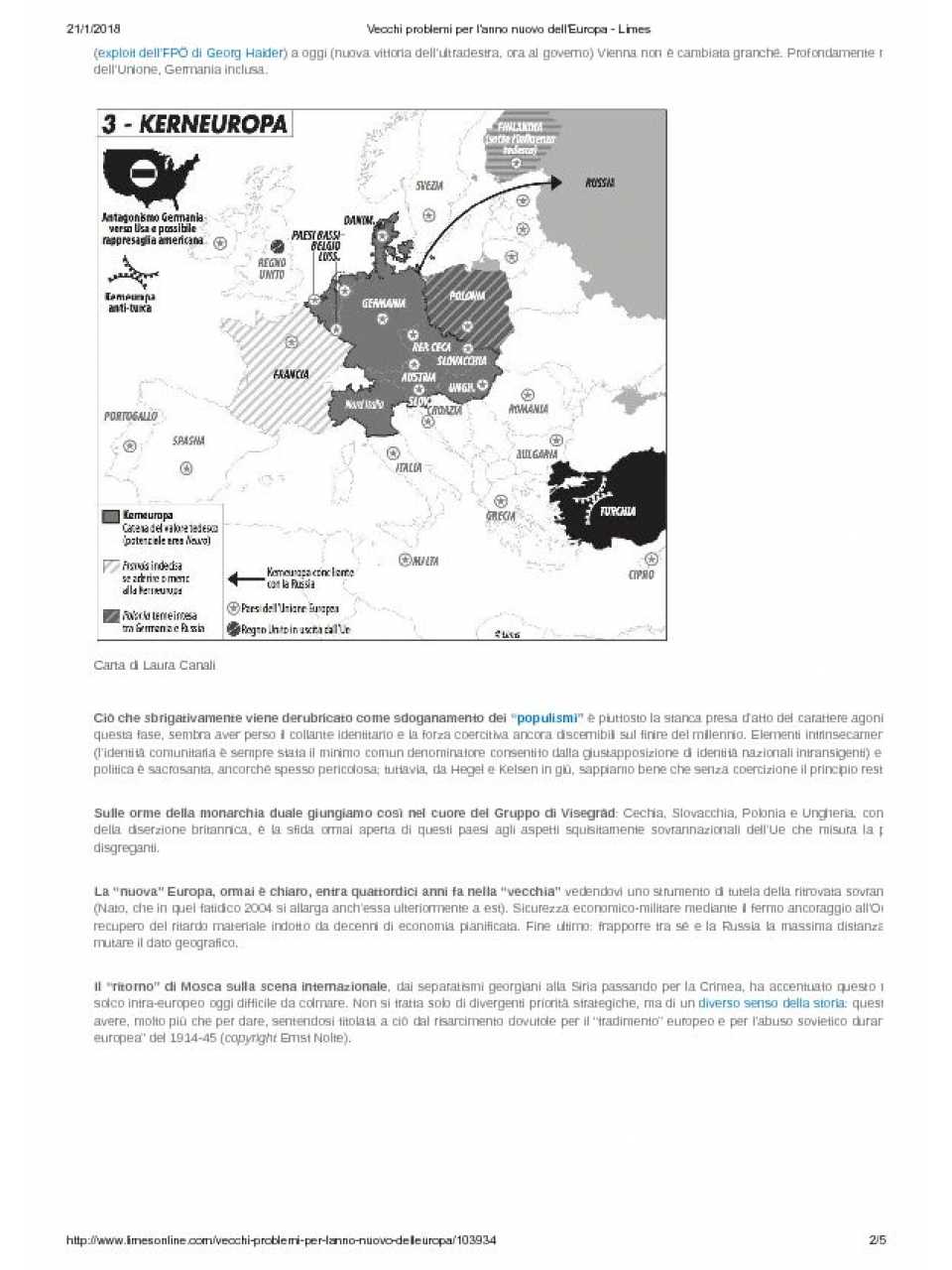 AMBROSETTI MANAGEMENT (*)IN PRESENZA
Outlook Italia 2018