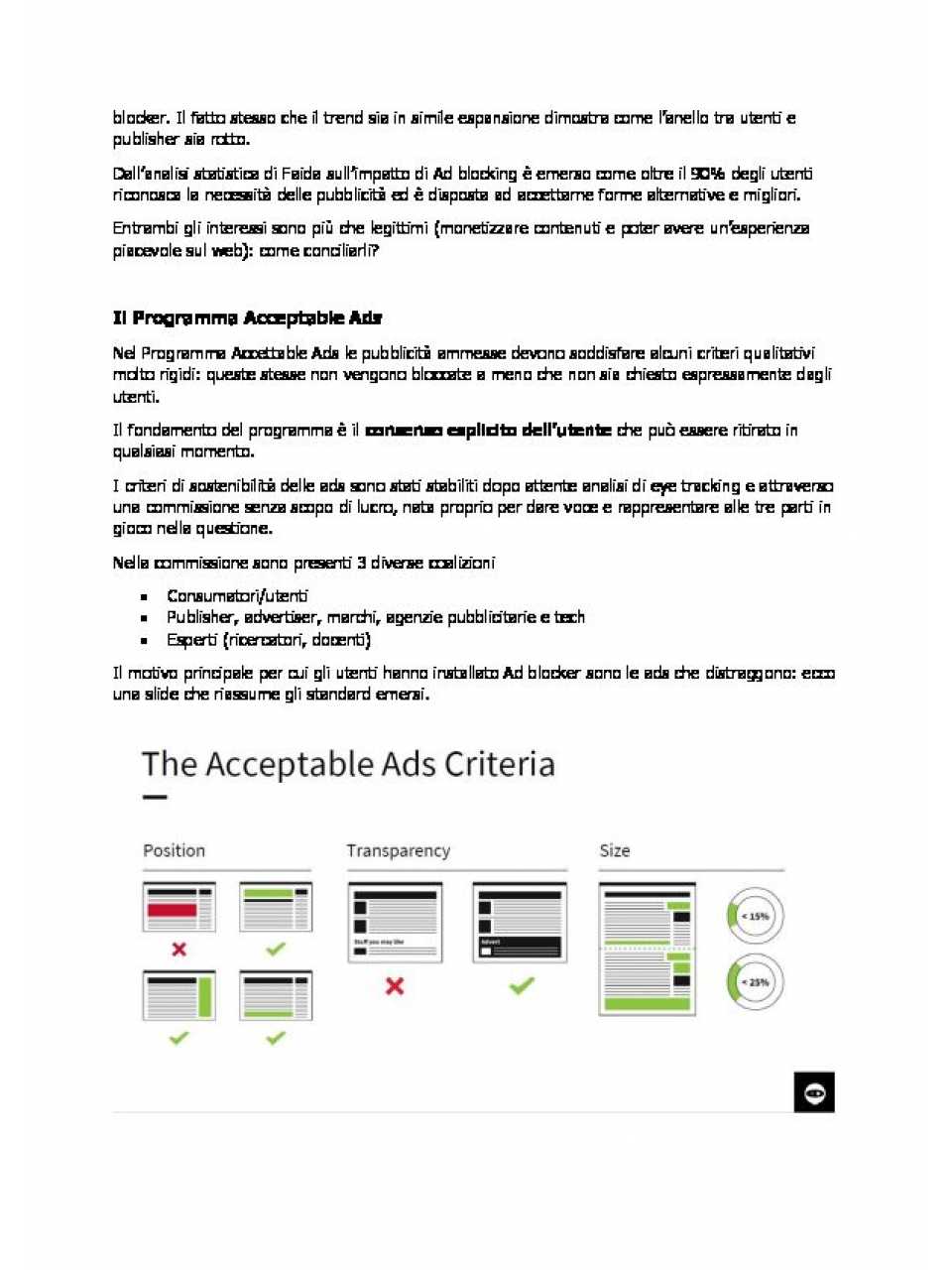 AGGIORNAMENTO PERMANENTEVIA WEBL'evoluzione dell'advertising on-line: “Making the Internet better for everyone”