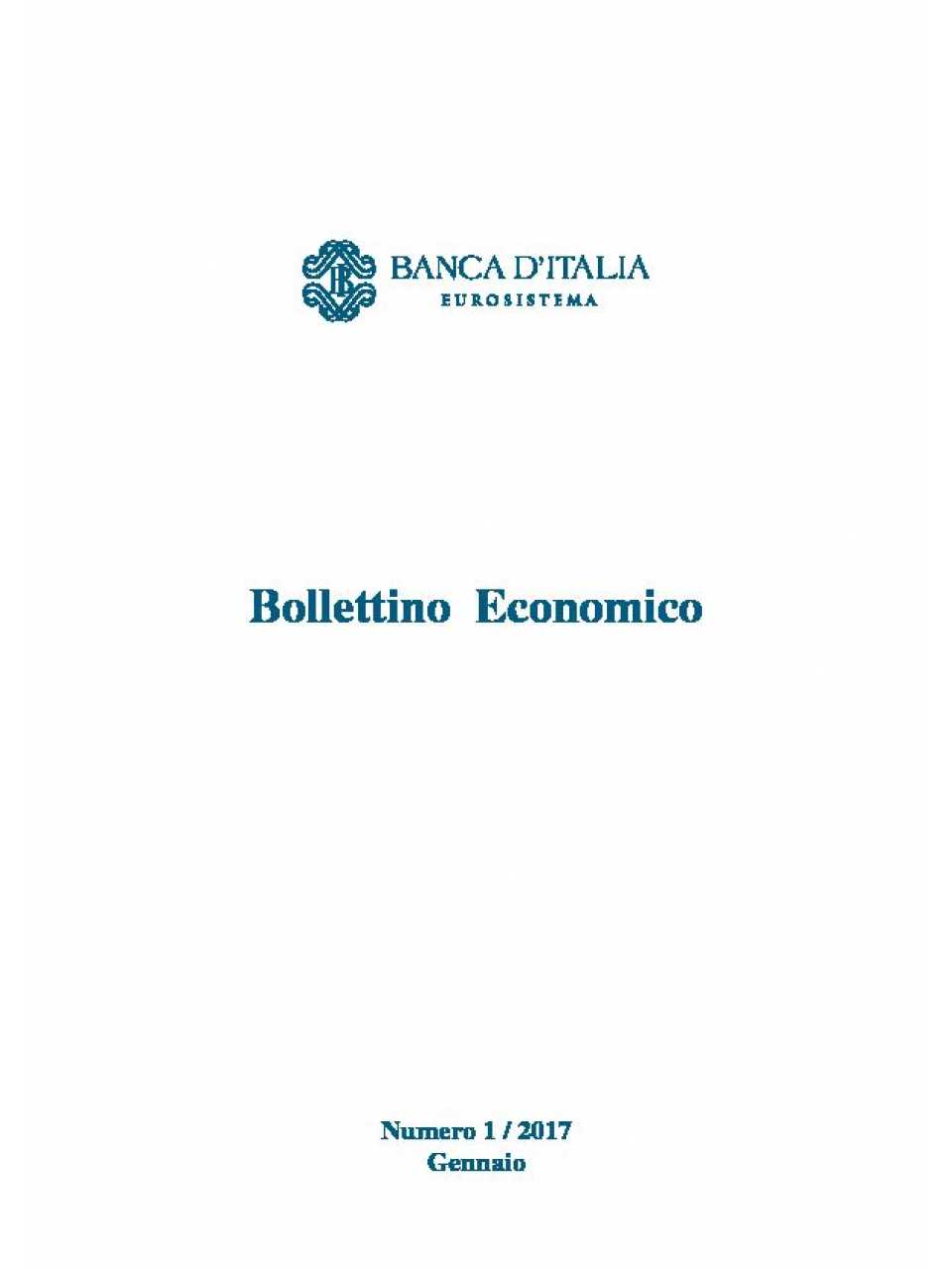 Bollettino Economico della Banca d'Italia
