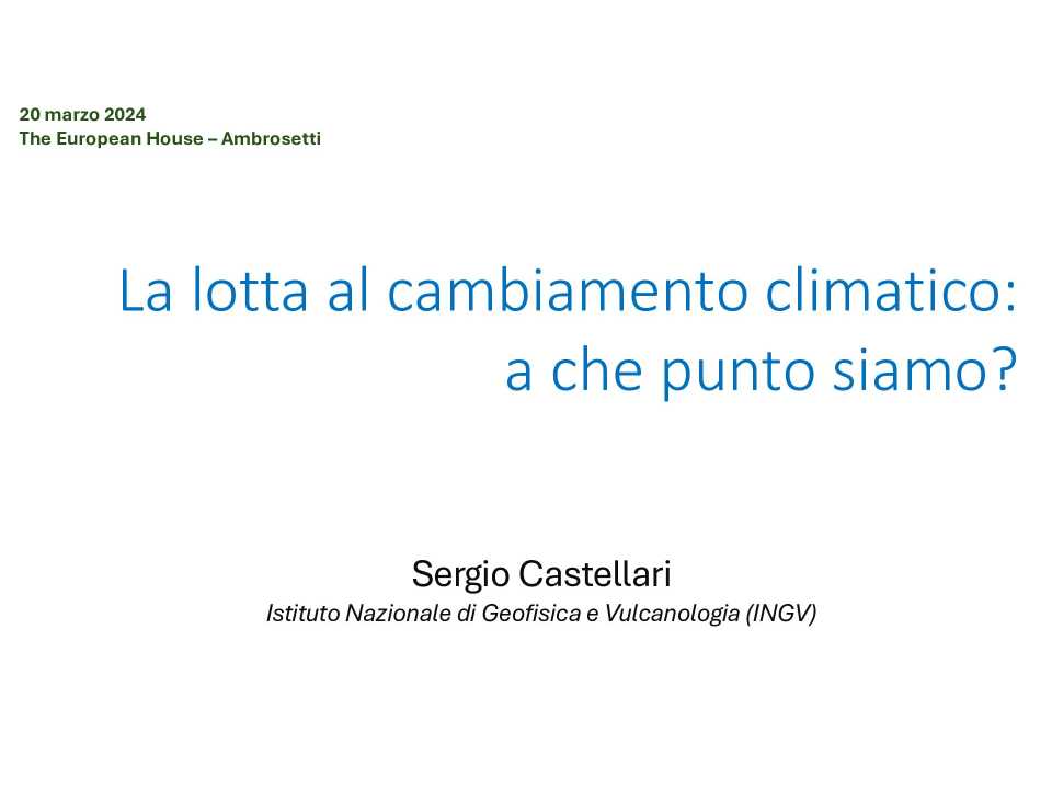 La lotta al cambiamento climatico: a che punto siamo?