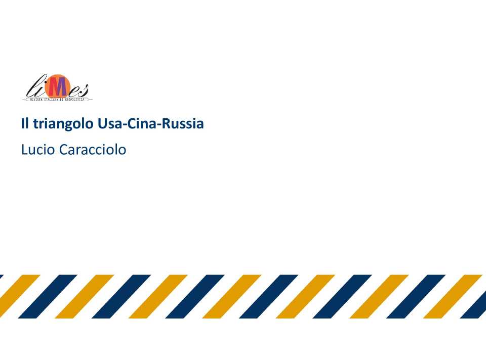 Il triangolo Usa-Cina-Russia