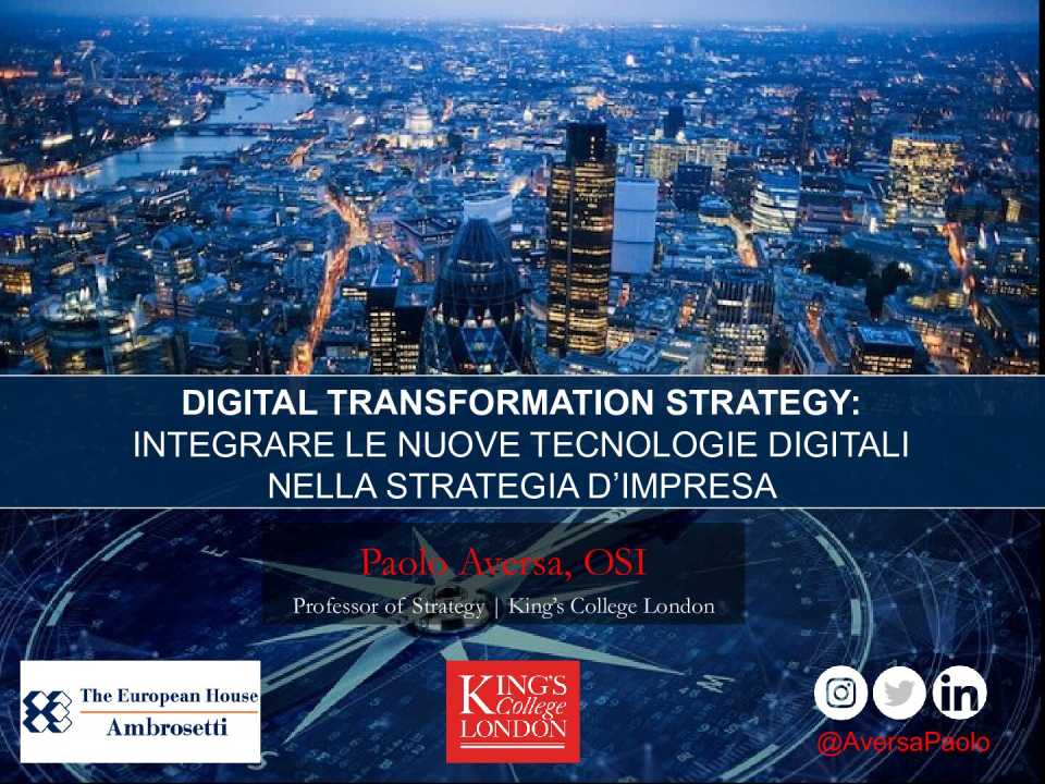Digital Transformation Strategy: integrare le nuove tecnologie digitali nella strategia d’impresa