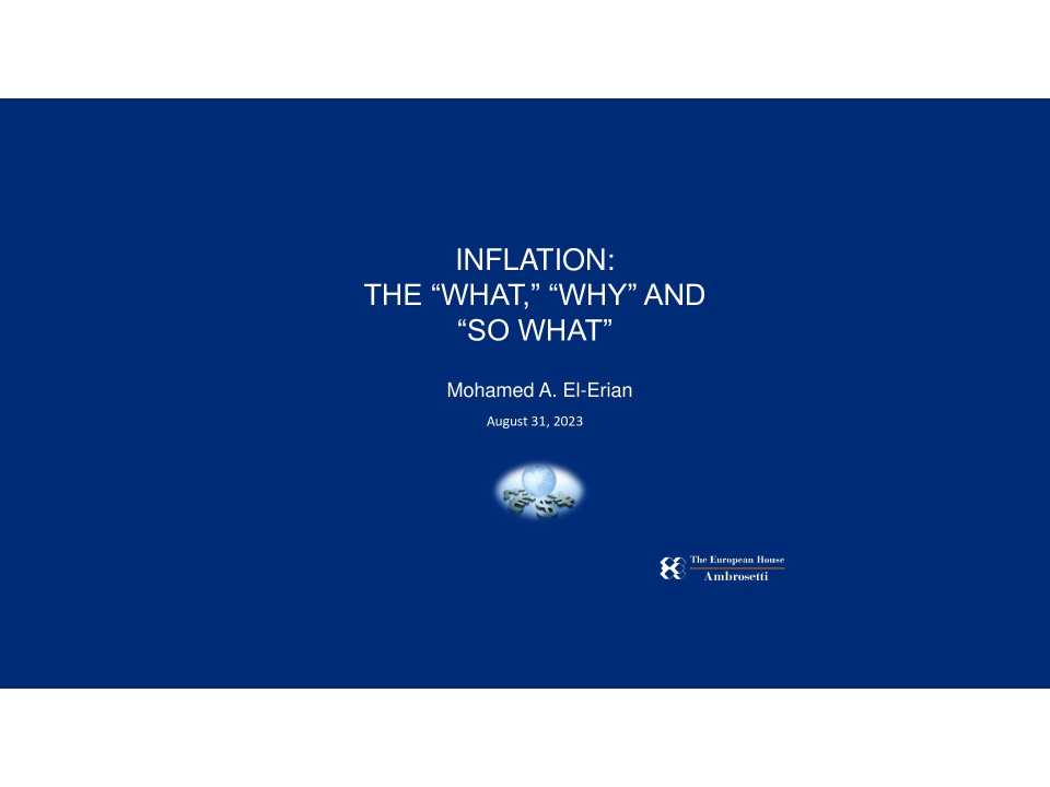 Inflation: the “what,” “why” and “so what”