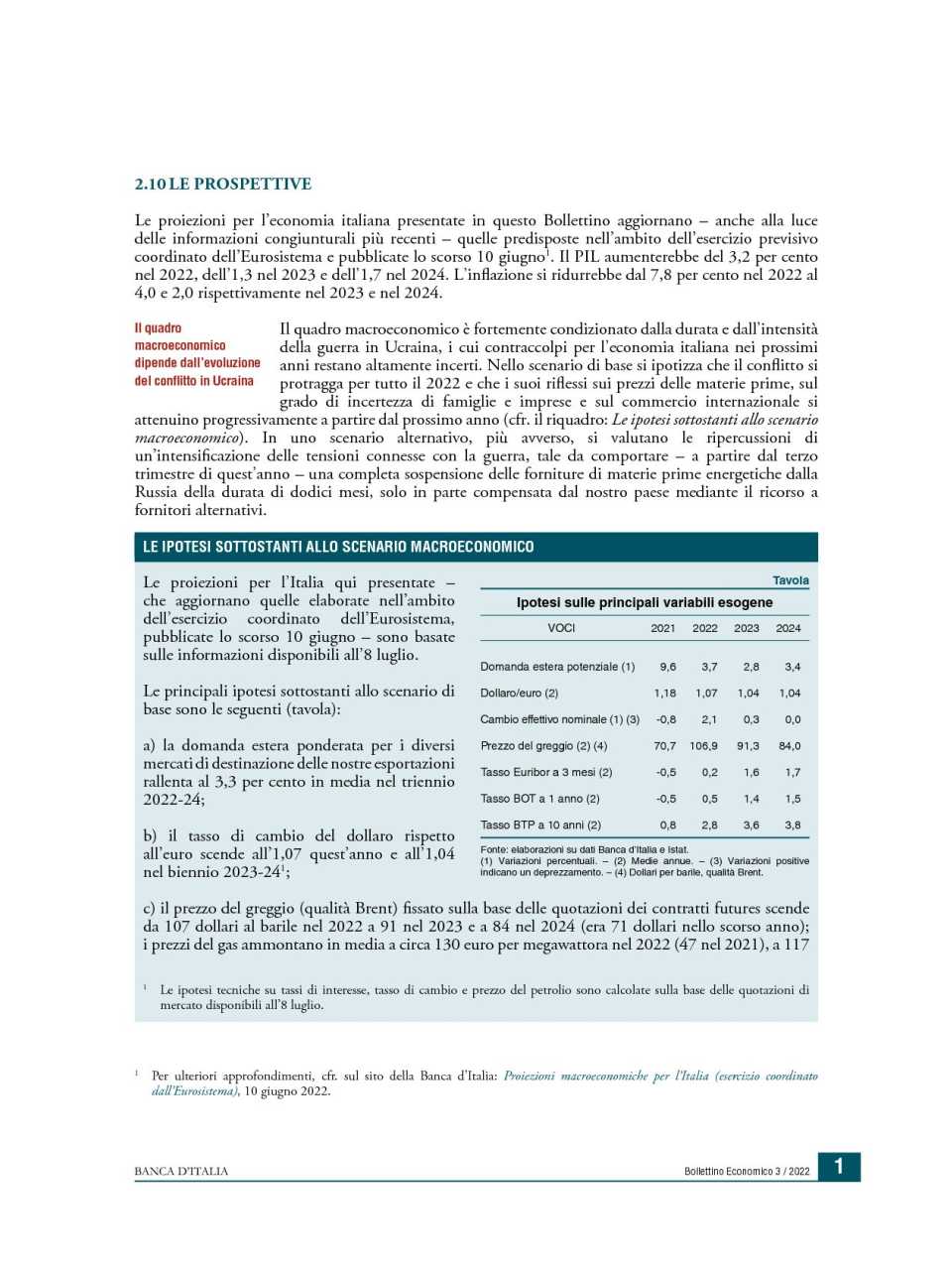 AGGIORNAMENTO PERMANENTEIN PRESENZA
Le conseguenze del presente e il futuro dell’Italia