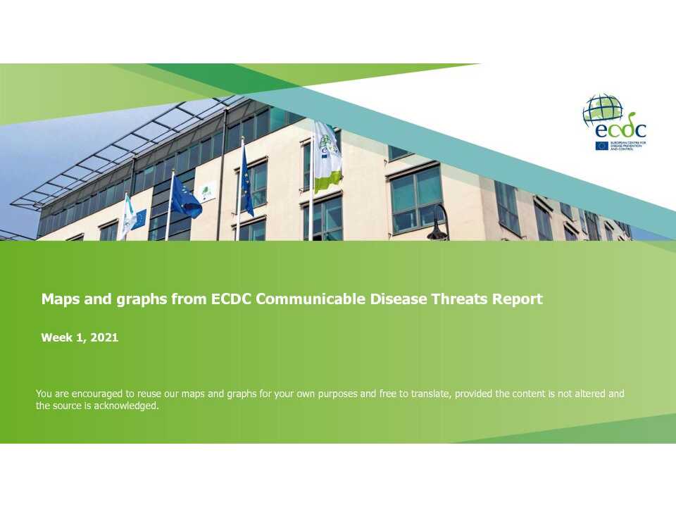 Maps and graphs from ECDC Communicable Diseases Threats Report - Week 1, 2021