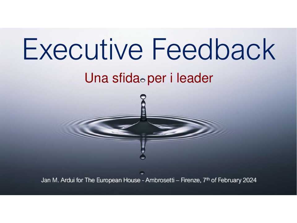 Executive Feedback. Una sfida per i leader