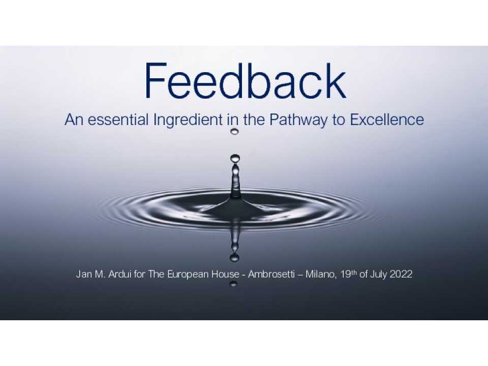 AGGIORNAMENTO PERMANENTEIN PRESENZA E VIA WEB
L’Executive feedback: la chiave per far raggiungere l'eccellenza, anche nel mondo digitale
