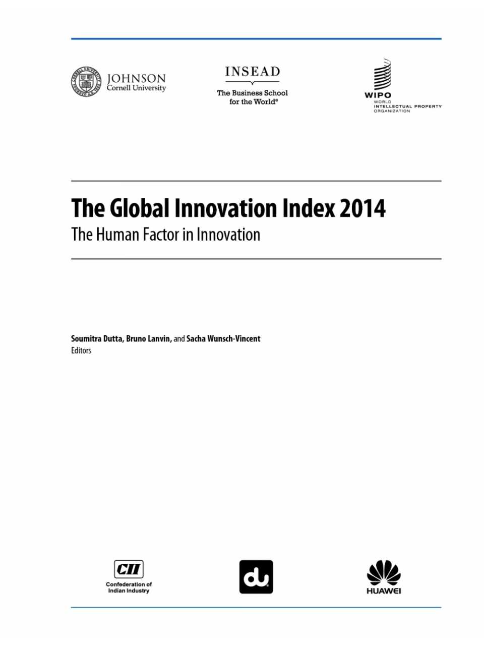 The Global Innovation Index 2014