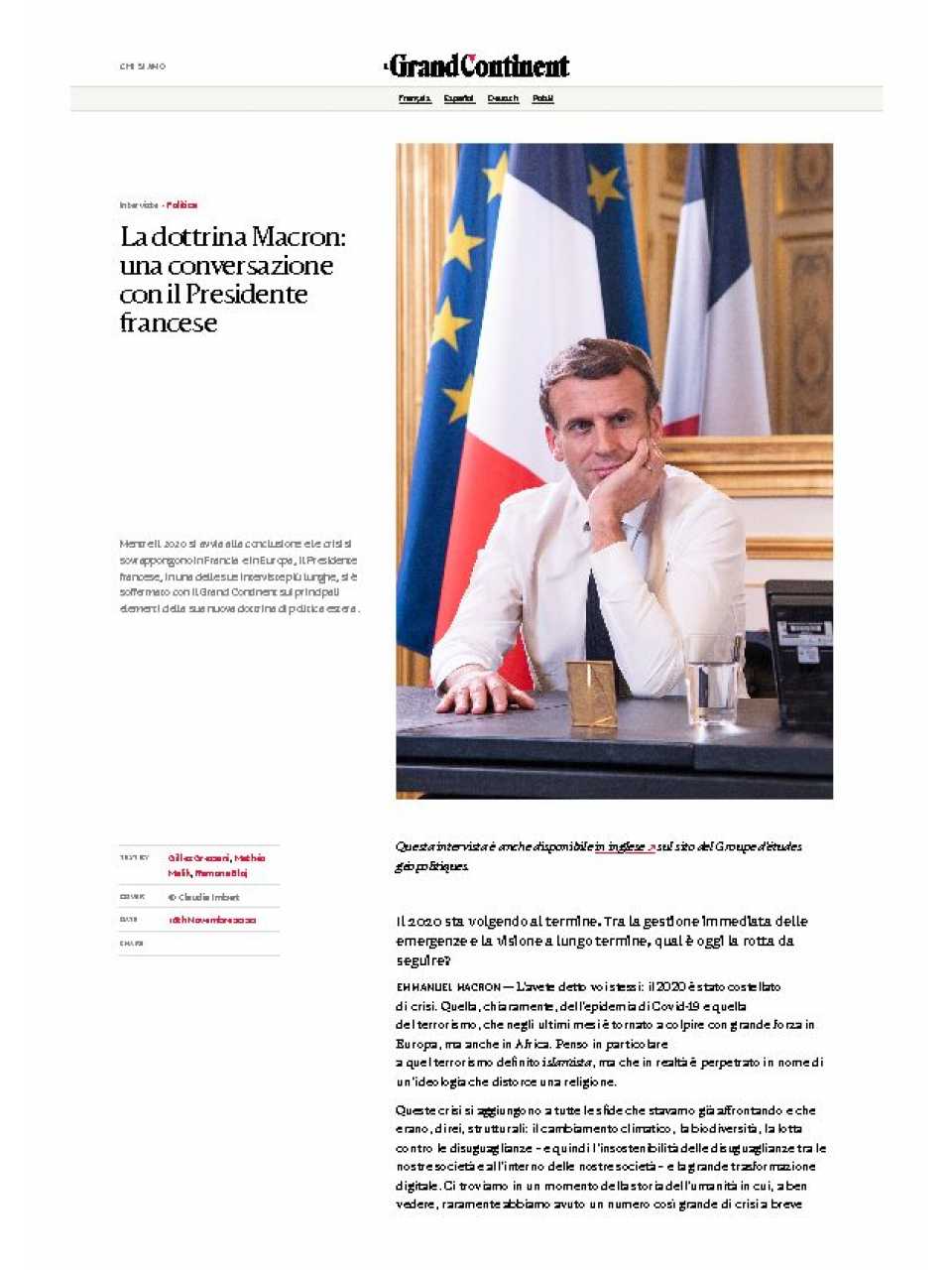 AGGIORNAMENTO PERMANENTEIN PRESENZA
Geopolitica dell'Interregno: riconfigurazioni strategiche e nuovi equilibri politici in Europa