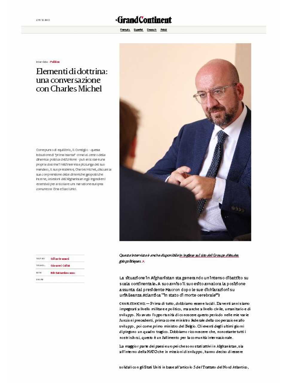 AGGIORNAMENTO PERMANENTEIN PRESENZA
Geopolitica dell'Interregno: riconfigurazioni strategiche e nuovi equilibri politici in Europa