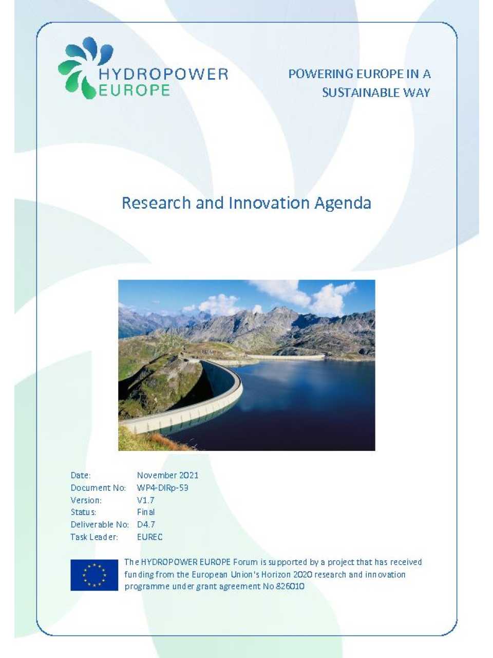 Estratto da Research and innovation agenda