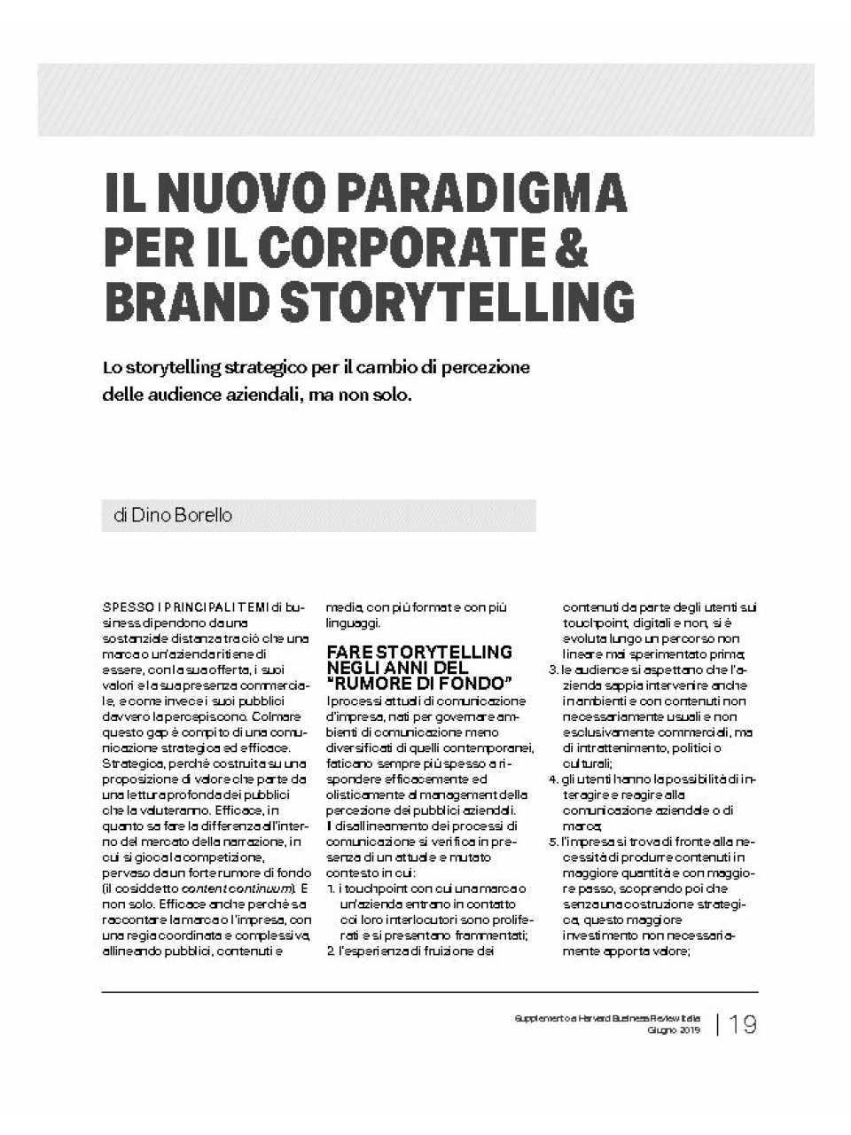 Il nuovo paradigma per il corporate and brand storytelling