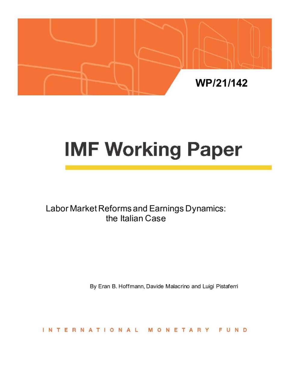 Labor Market Reforms and Earnings Dynamics: the Italian Case