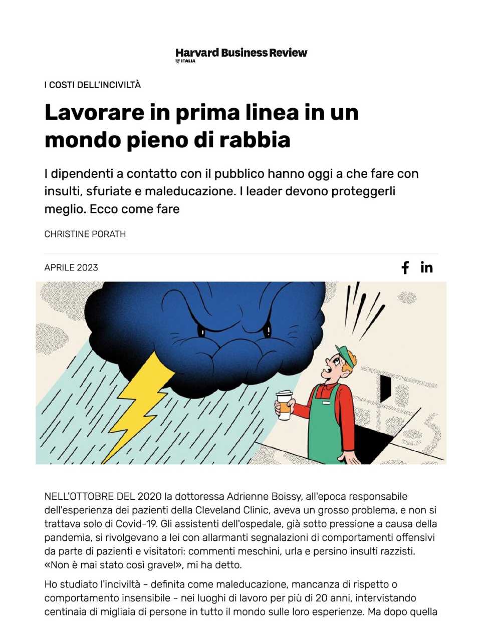 Lavorare in prima linea in un mondo pieno di rabbia