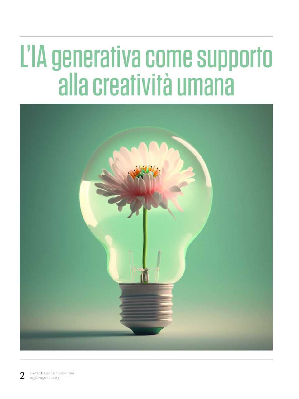 L’IA generativa come supporto alla creatività umana