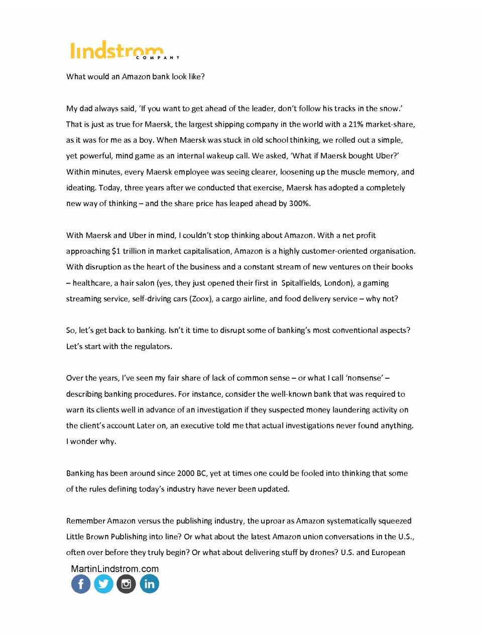 What would an Amazon bank look like?