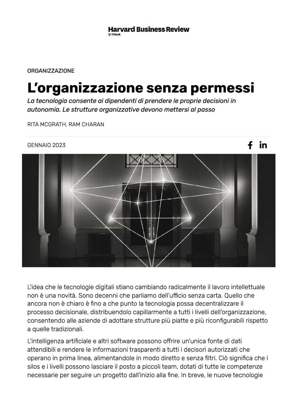 AGGIORNAMENTO PERMANENTEIN PRESENZA
Data-driven organizations. Vincere le sfide dell’Intelligenza Artificiale e della Digital Transformation
