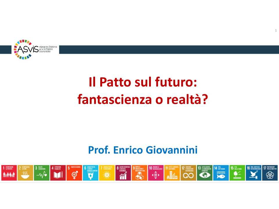 Il Patto sul futuro: fantascienza o realtà?