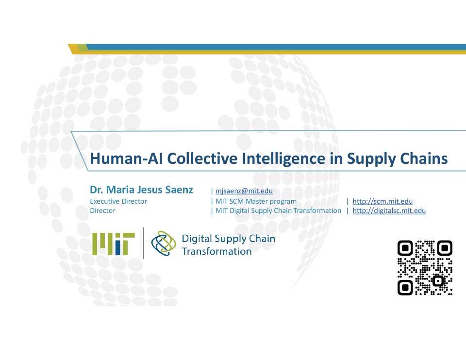 Human-AI Collective Intelligence in Supply Chains