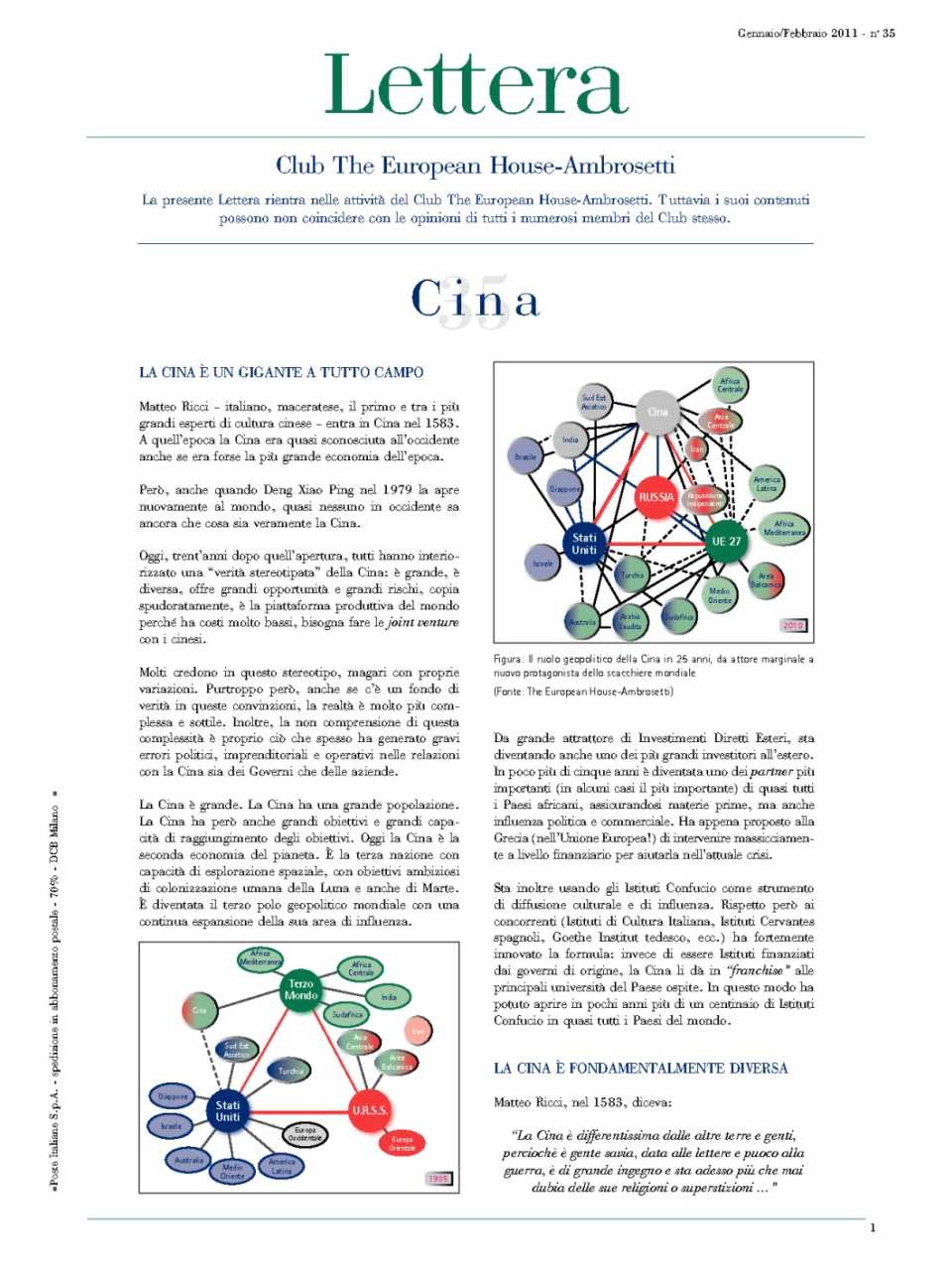 Lettera Club n. 35 - Cina