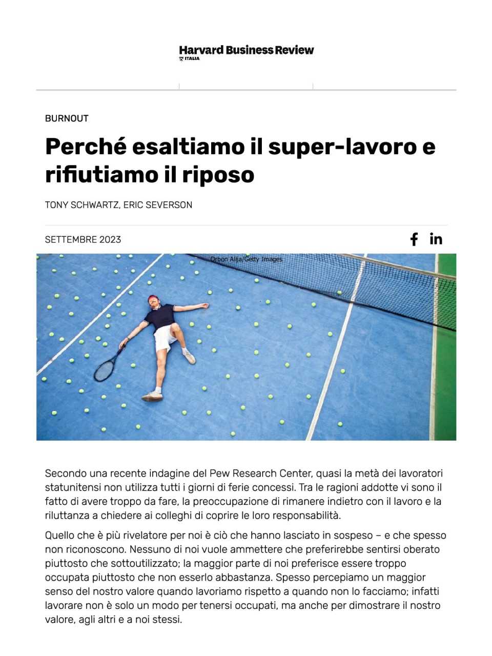 Perché esaltiamo il super-lavoro e rifiutiamo il riposo