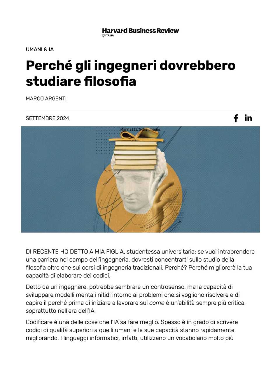 Perché gli ingegneri dovrebbero studiare filosofia
