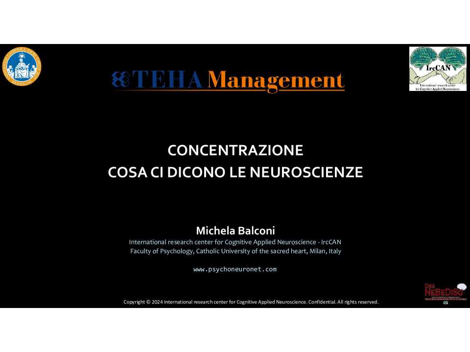 Presentazione di Michela Balconi