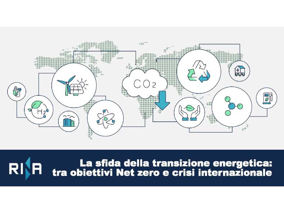 AGGIORNAMENTO PERMANENTEIN PRESENZA
La sfida della transizione energetica: tra obiettivi net zero e crisi internazionali