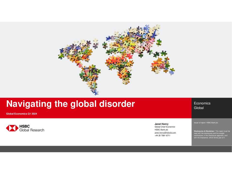 Navigating the global disorder