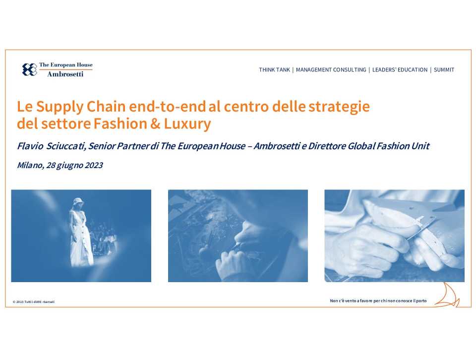 AGGIORNAMENTO PERMANENTEIN PRESENZA E VIA WEB
Affrontare le nuove sfide di Procurement e Supply Chain. Le esperienze di Leonardo e Webuild