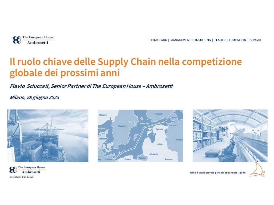 AGGIORNAMENTO PERMANENTEIN PRESENZA E VIA WEB
Affrontare le nuove sfide di Procurement e Supply Chain. Le esperienze di Leonardo e Webuild