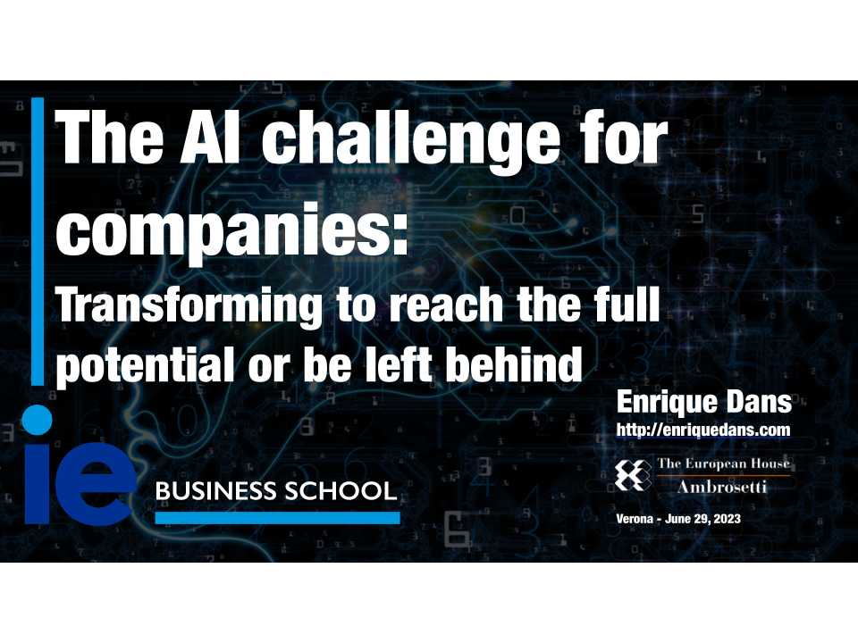 The AI challenge for companies: Transforming to reach the full potential or be left behind
