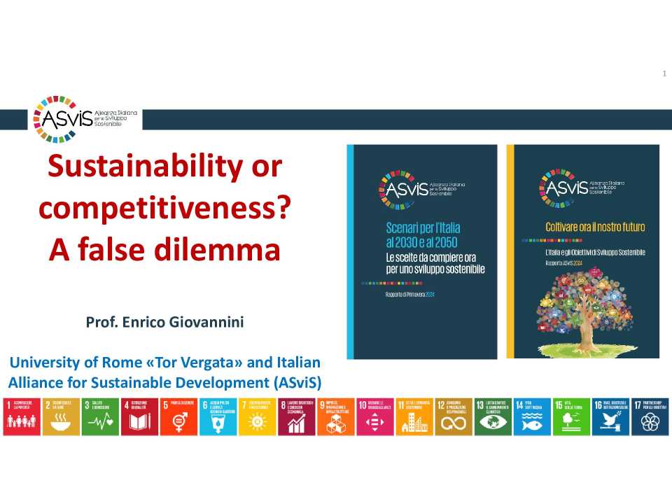 Sustainability or competitiveness? A false dilemma