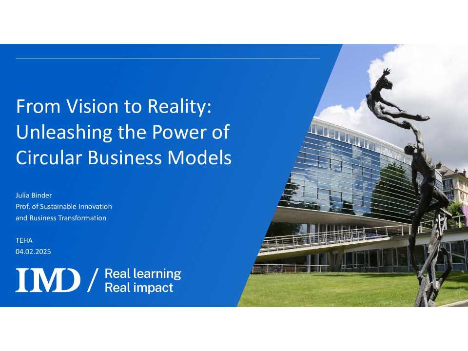 From Vision to Reality: Unleashing the Power of Circular Business Models