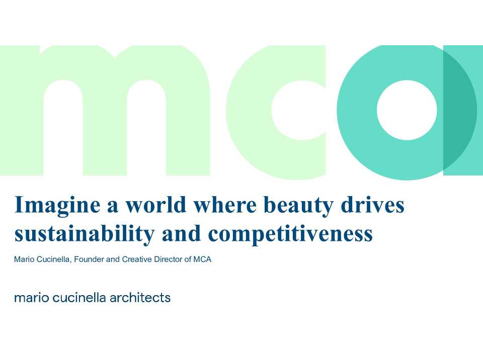 Imagine a world where beauty drives sustainability and competitiveness