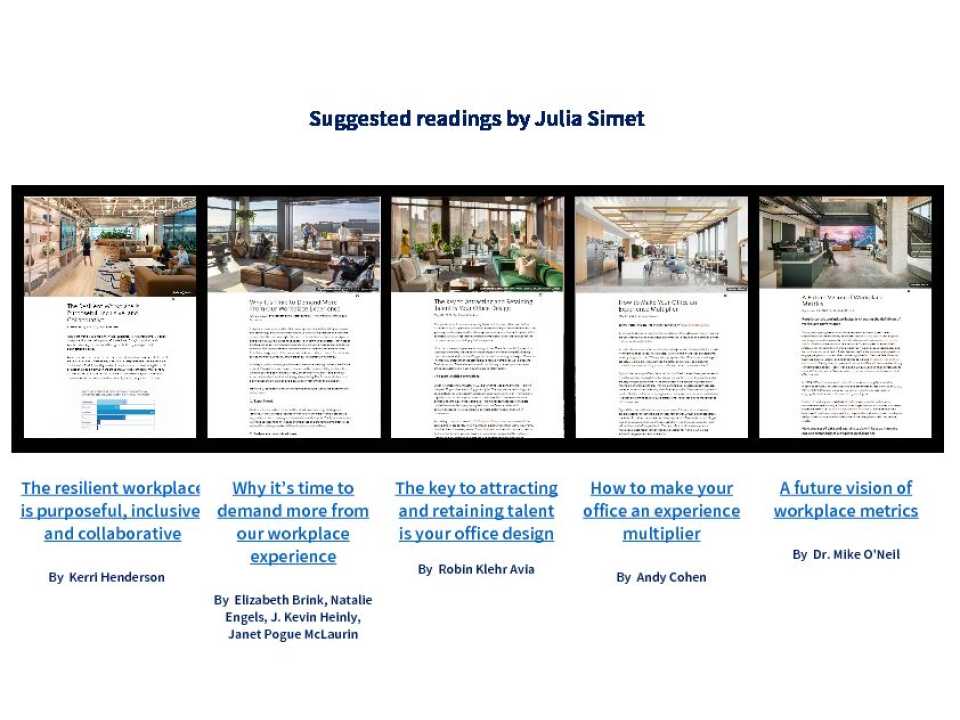 Suggested readings by Julia Simet