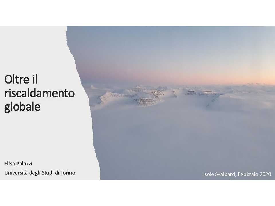 AMBROSETTI MANAGEMENT (*)VIA WEB
Think ahead: uno sguardo al futuro