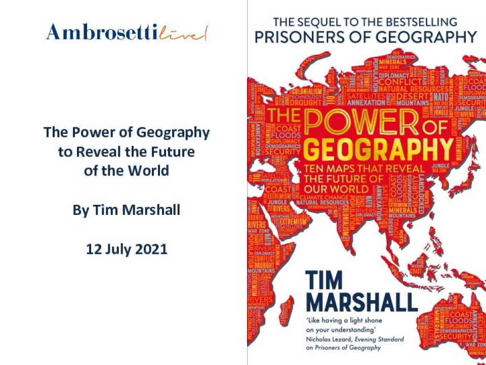 The power of geography to reveal the future of the world