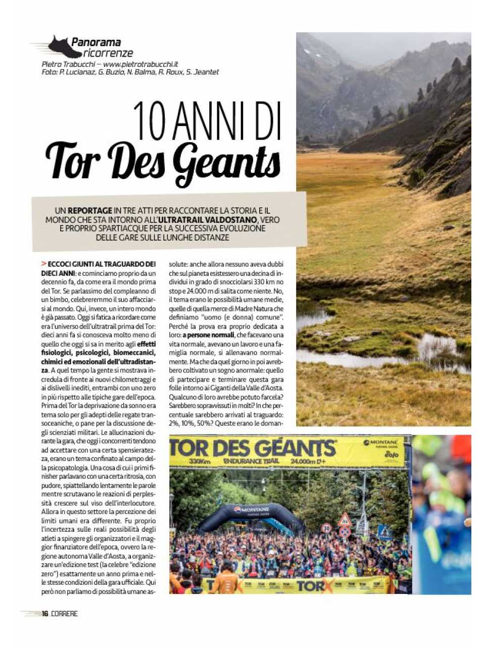 10 anni di Tor des Geants