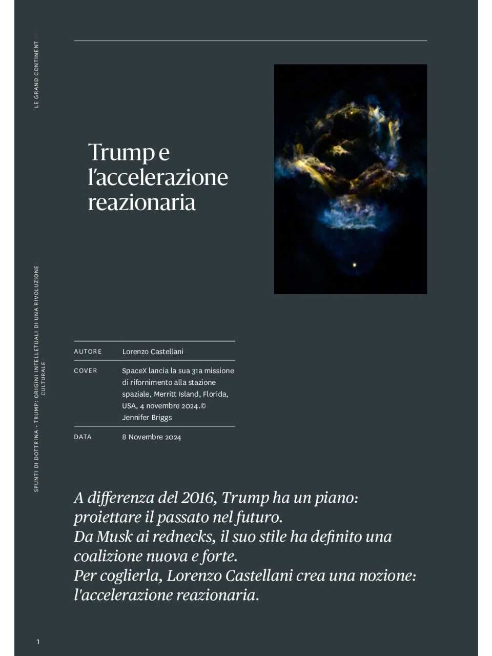Trump e l’accelerazione reazionaria