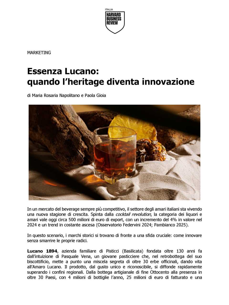 Essenza Lucano: quando l’heritage diventa innovazione